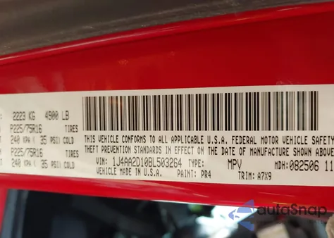 2011 Jeep Wrangler Sport z USA, uszkodzony, nr VIN 1J4AA2D10BL503264